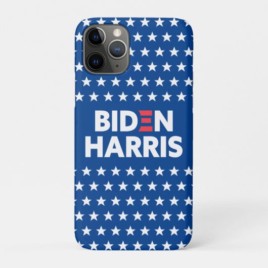 Biden / Harris White Stars Muster Blau Case-Mate iPhone Hülle (Rückseite)