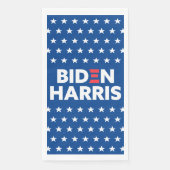 Biden / Harris White Stars Muster Blau Serviette (Vorderseite)