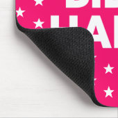 Biden Harris White Stars Muster Rosa Rosa Mousepad (Ecke)