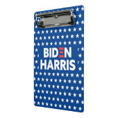 Biden Harris White Stars Pattern Blau Mini Klemmbrett (Gewinkelt2)