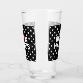 Biden / Harris White Stars Pattern Schwarz Glas (Links)