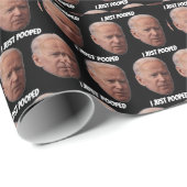 BIDEN ICH KACKTE NUR JEDER ANLASS WRAPPING PAPIER GESCHENKPAPIER (Rolleneckpunkt)