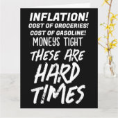 BIDEN INFLATION FUNNY JOKE BIRTHDAY GREETING CARD KARTE (Gelbe Blume)