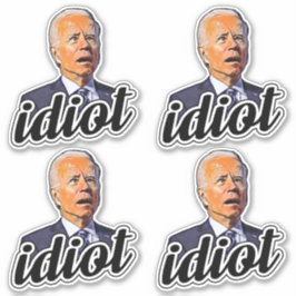 Biden ist ein lustiger Idiot gegen Biden Pro trump Aufkleber