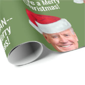 Biden - Joe Weihnachtsmannmütze - C'mon Man Geschenkpapier (Rolleneckpunkt)