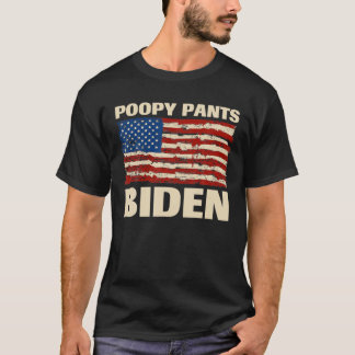 Biden Kack Kostüm T-Shirt, Poopy Pants Biden, Funn T-Shirt