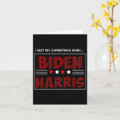 Biden Kamala Harris 2020 Weihnachten Karte (Gelbe Blume)