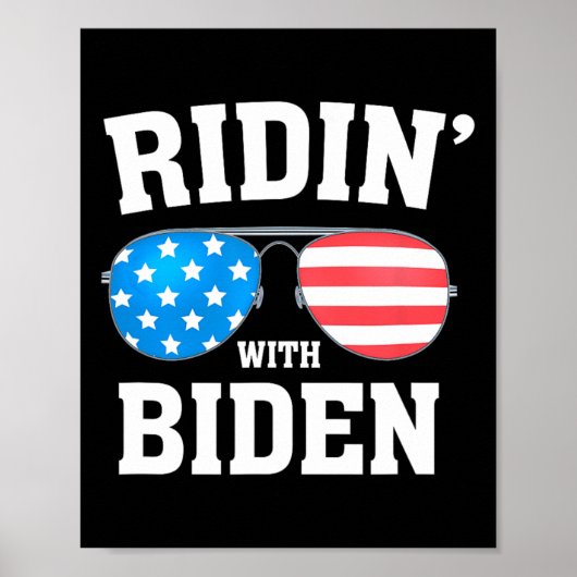Biden Kamala Harris 2024 - Ridin' With - Liberal Poster (Vorne)