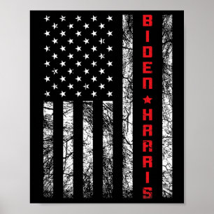Biden Kamala Harris Vintage Flagge der USA - Biden Poster