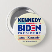 Biden — Kennedy Coattails Button (Vorne & Hinten)