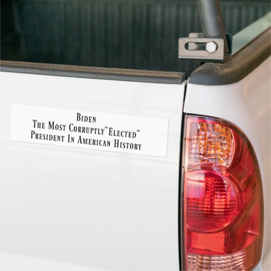 Biden - korrupt gewählt autoaufkleber (Auf Lkw)