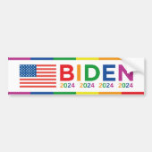 Biden LGBT 2024 Autoaufkleber (Vorne)
