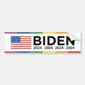 Biden LGBT 2024 Autoaufkleber (Vorne)