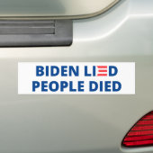 Biden lied - Menschen starben Autoaufkleber (Auf Auto)