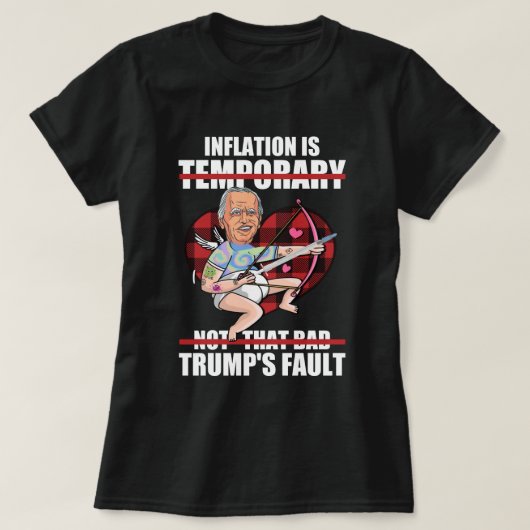 Biden Lied Trump Fault Anti Joe Biden Cupid T-Shirt (Design vorne)