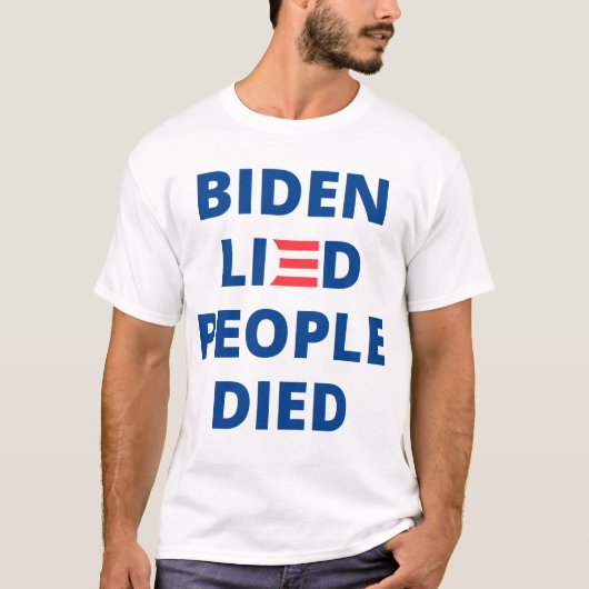 Biden log. Menschen starben T-Shirt (Vorderseite)