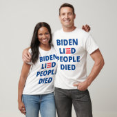 Biden log. Menschen starben T-Shirt (Unisex)