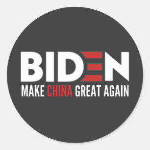Biden macht China wieder großartig Runder Aufkleber