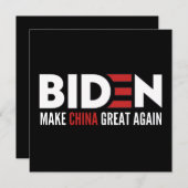 Biden macht China wieder großartig Save The Date (Vorne/Hinten)