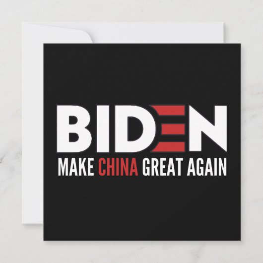 Biden macht China wieder großartig Save The Date (Vorderseite)