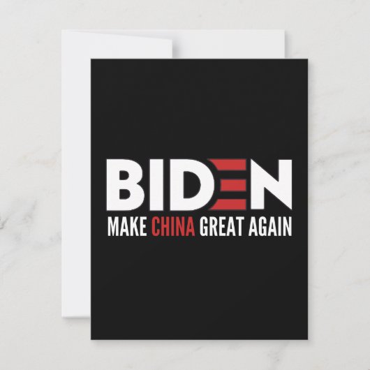 biden Make China Great Again Save The Date (Vorderseite)