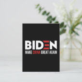 biden Make China Great Again Save The Date (Stehend Vorderseite)