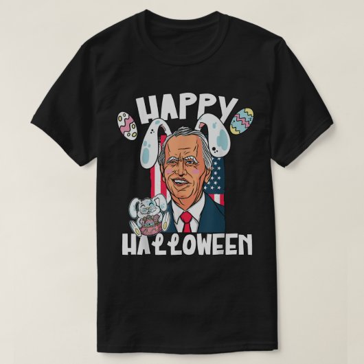 Biden mit Ostersonnigen Ohren T-Shirt (Design vorne)
