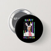Biden Oaster Happy Halloween Bunny Joe Oaster Flag Button (Vorne & Hinten)