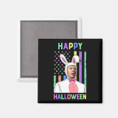 Biden Oaster Happy Halloween Bunny Joe Oaster Flag Magnet (Vorderseite/Rückseite)