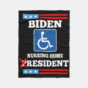 Biden Pflegeheimbewohner Lustig Anti Joe Biden R Fleecedecke