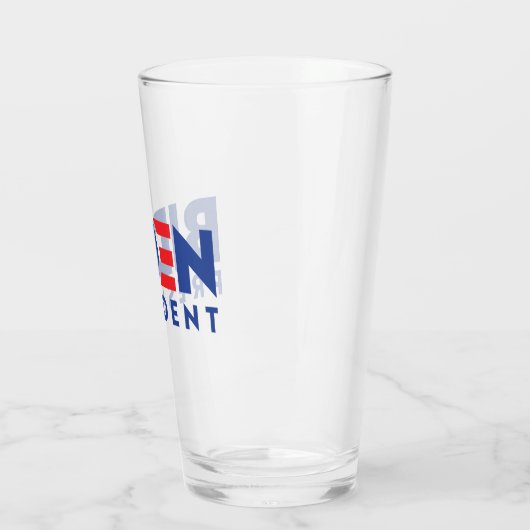 Biden Präsident Glas (Links)