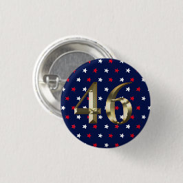 Biden President, Biden Harris 2020 Gold Blue Button
