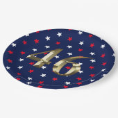 Biden President, Biden Harris 2020 Gold Blue Pappteller (Schrägansicht)