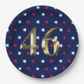 Biden President, Biden Harris 2020 Gold Blue Pappteller (Vorderseite)