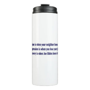 Biden-Rezession- Thermosbecher