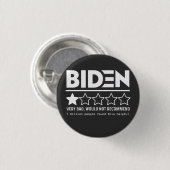 Biden sehr schlecht würde nicht empfehlen T - Shir Button (Vorne & Hinten)