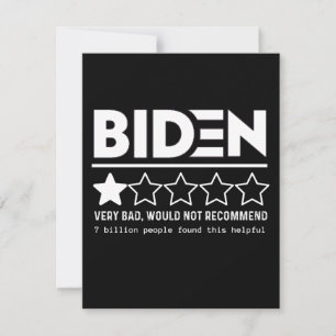 Biden sehr schlecht würde nicht empfehlen T - Shir Save The Date