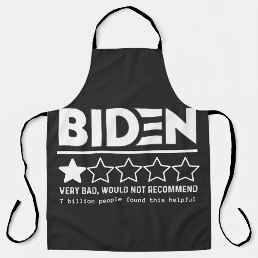 Biden sehr schlecht würde nicht empfehlen T - Shir Schürze (Vorderseite)