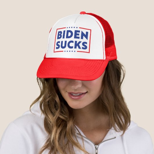 Biden sind zum Kotzen lustige Anti-Joe Biden pro t Truckerkappe (Beispiel)