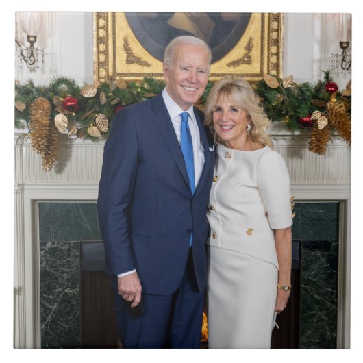 Biden Staat der Weihnachtsanschrift Gewerkschaft Fliese (Vorderseite)