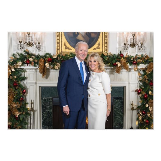 Biden Staat der Weihnachtsanschrift Gewerkschaft Fotodruck (Vorne)