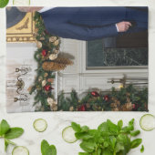 Biden Staat der Weihnachtsanschrift Gewerkschaft Geschirrtuch (Gefaltet)