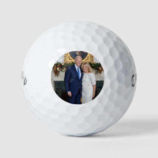 Biden Staat der Weihnachtsanschrift Gewerkschaft Golfball (Vorderseite)