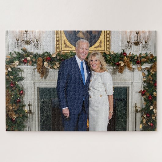 Biden Staat der Weihnachtsanschrift Gewerkschaft Puzzle (Horizontal)