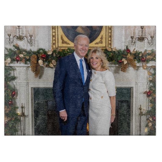 Biden Staat der Weihnachtsanschrift Gewerkschaft Schneidebrett (Vorderseite)