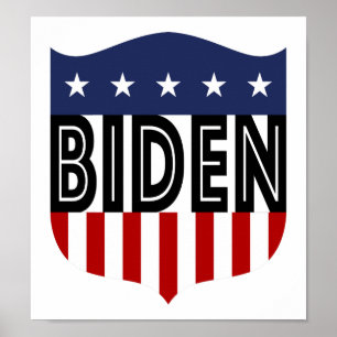 BIDEN Sterne und Streifen Poster