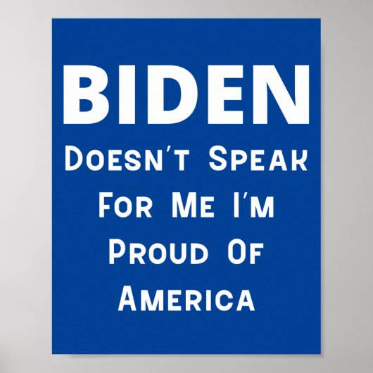 Biden - Stolz Amerikas Poster (Vorne)