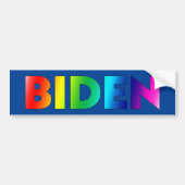 "Biden" Stolz lgbtq lgbt Regenbogen blau Autoaufkleber (Vorne)
