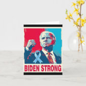 Biden Strong Support Joe Biden kämpft gegen Prost Karte (Gelbe Blume)