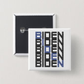 BIDEN-Textstapel Button (Vorne & Hinten)